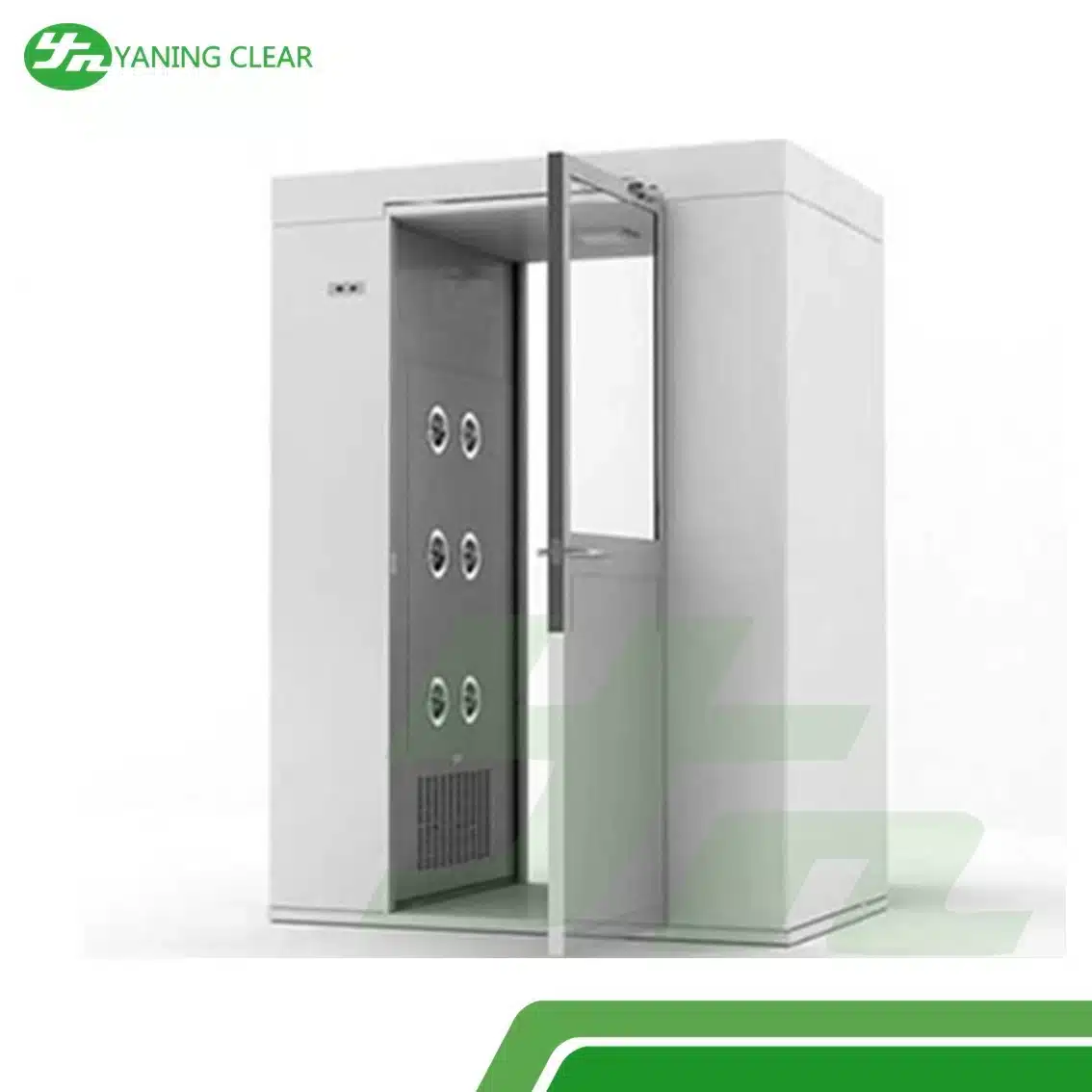 0.3um Hepa SS304 Cleanroom Air Shower Optoelectronic Display (3) Air shower stainless steel SUS304 seri SS304 untuk ruang bersih