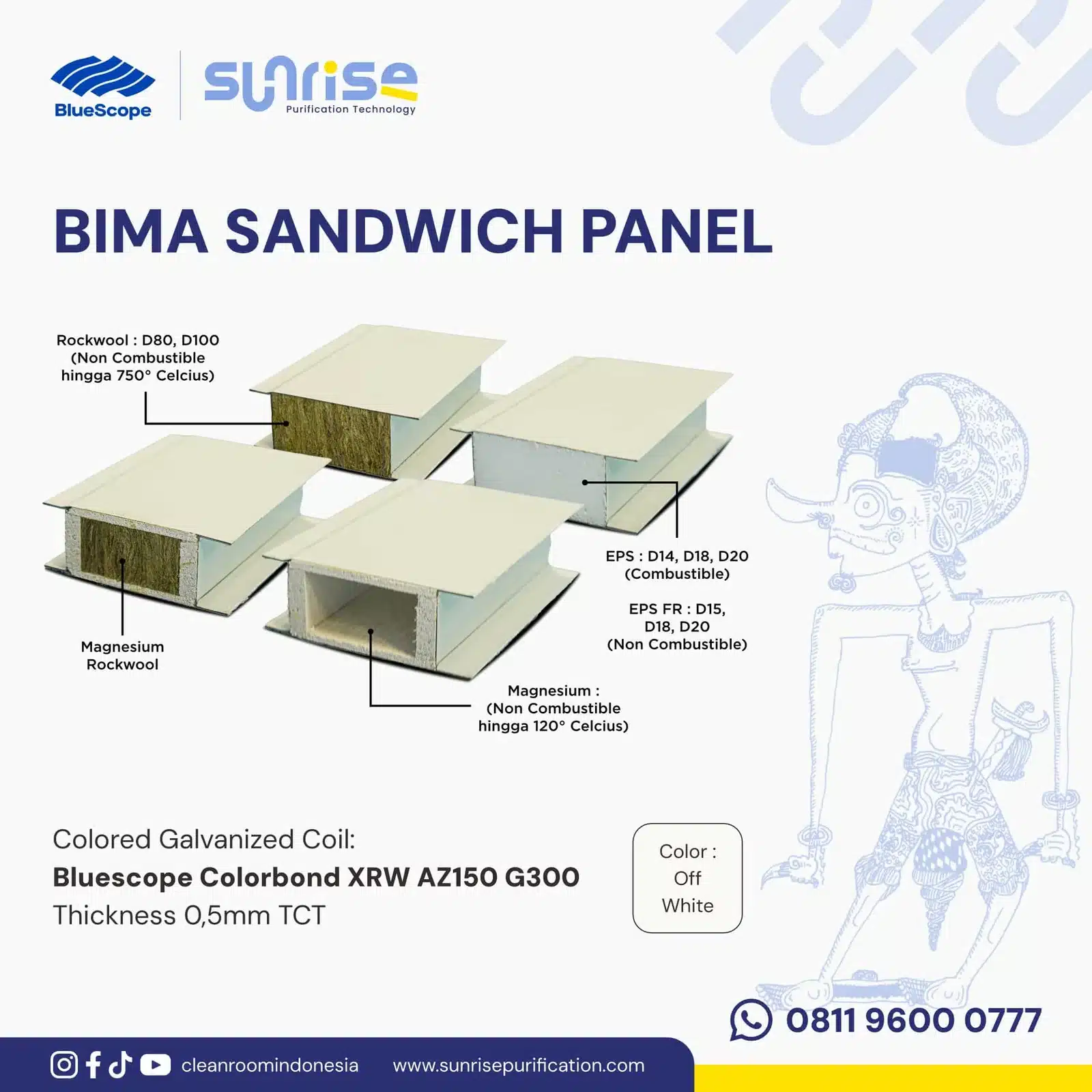 05-BIMA-1 Sandwich panel seri BIMA untuk ruang bersih