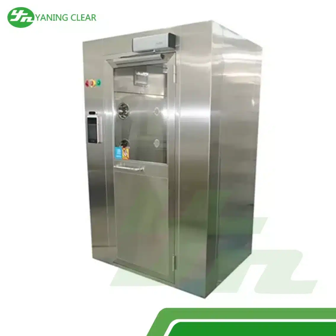 1.1KW Face Recognition Cleanroom Air Shower Temperature Detection (2) Air shower pengenalan wajah untuk ruang bersih
