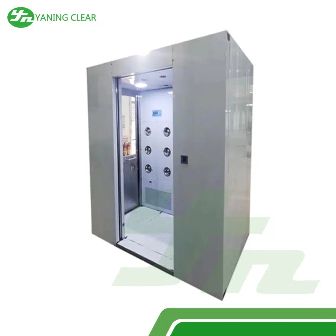 1.1kw Stainless Steel Cleanroom Air Shower With Air Interlocked System (4)