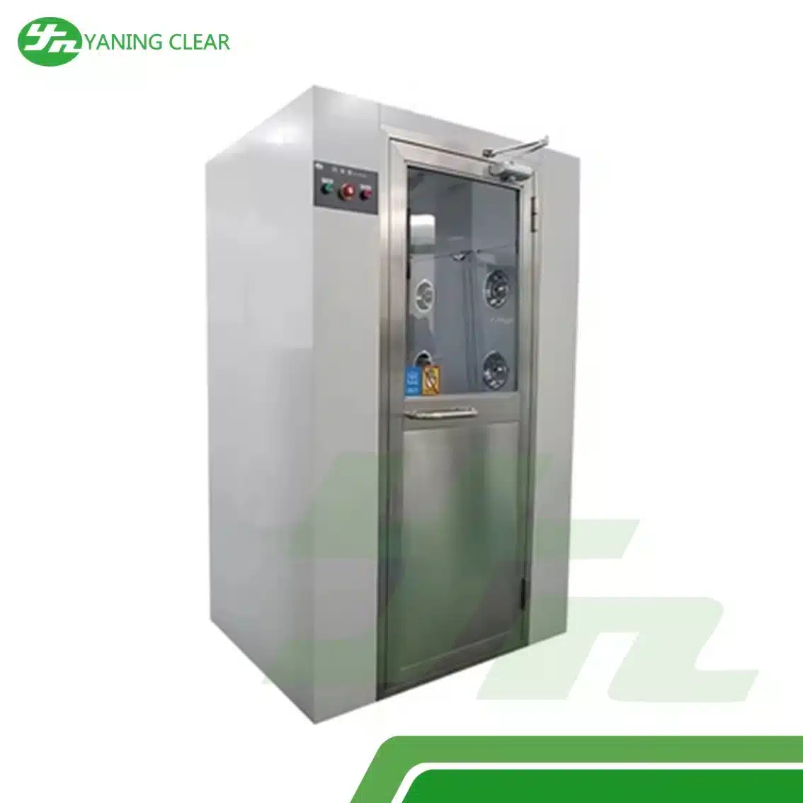 Anti Static Cleanroom Air Shower Double Blower Room Electronic Interlock For 2-4 People (2) Air shower berkunci interlock antistatik untuk industri elektronik