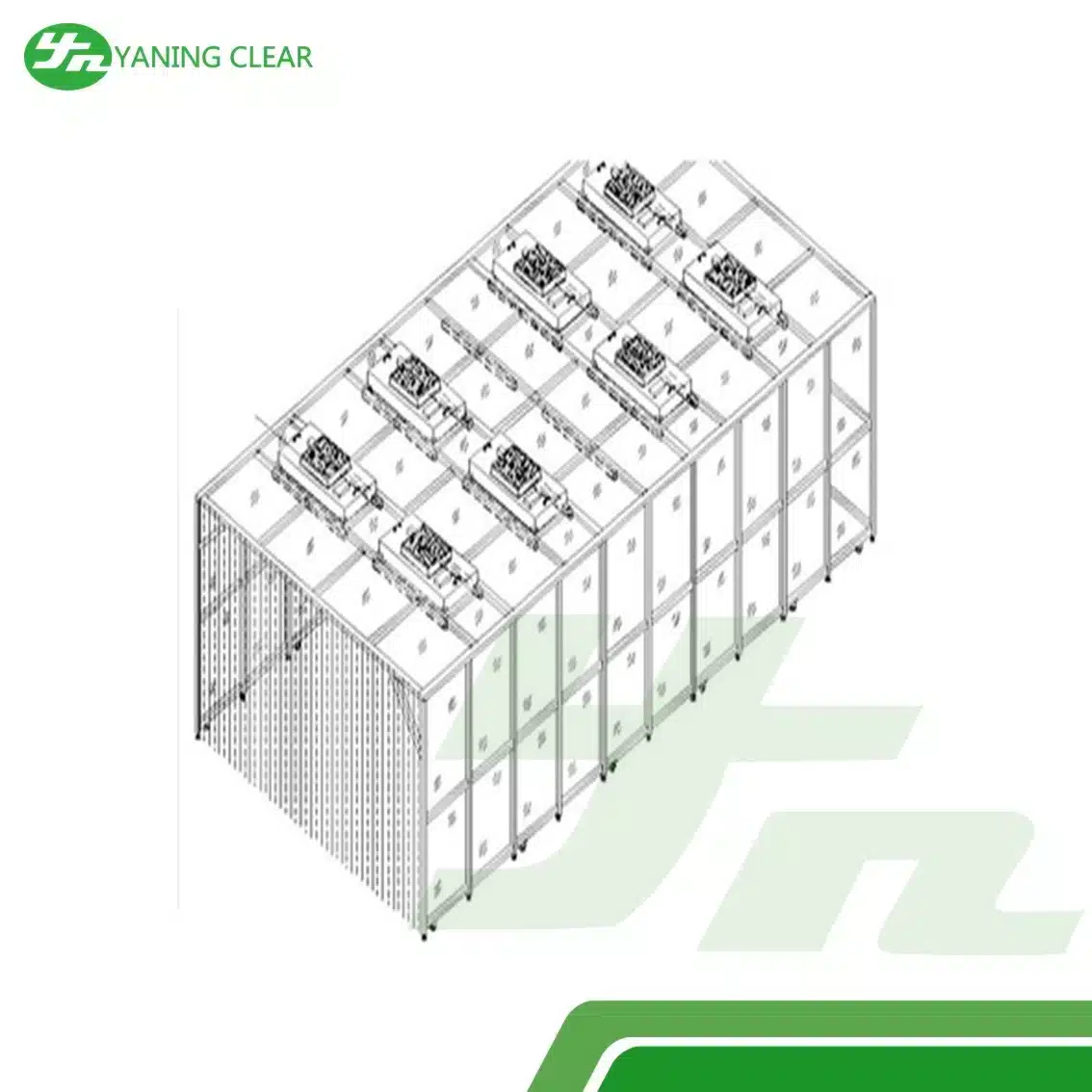 Class 10000 Dispensing Downflow Booth Clean Room (1) Booth ruang bersih kelas kebersihan 10.000