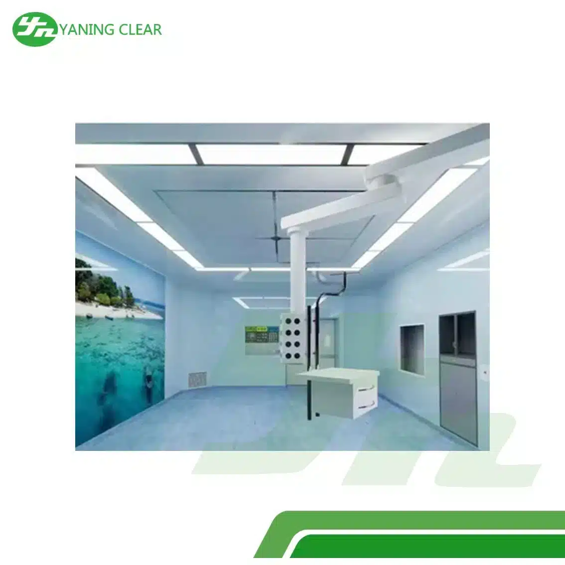 Clean Room HEPA Ceiling Mounted Suspended Laminar Air Flow Unit For OT Room Ultra Clean Air Ventilation (6)