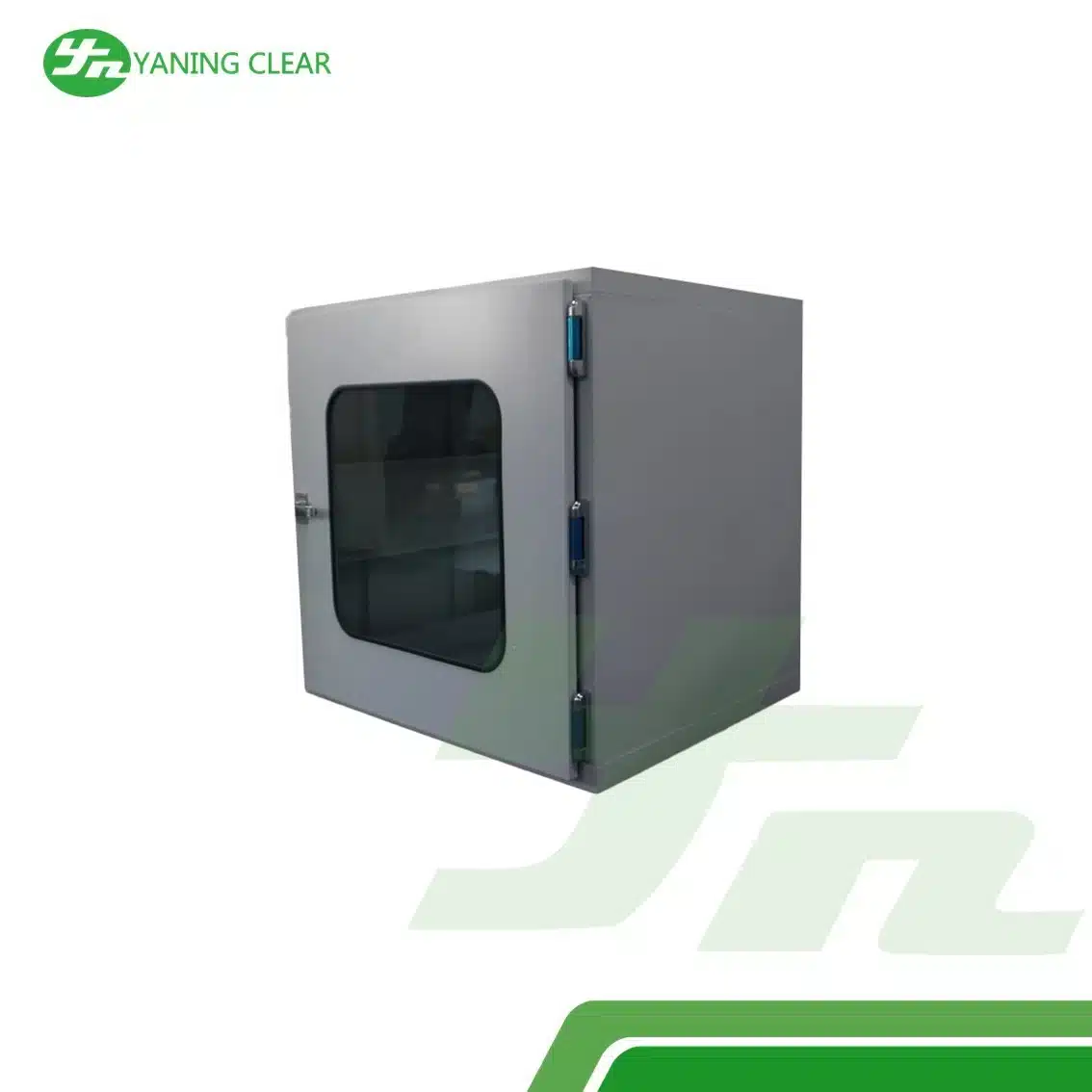Common Transfer Window 230V 50HZ Pass Through Box Powder Coating (3) Pass box baja powder coating untuk ruang bersih