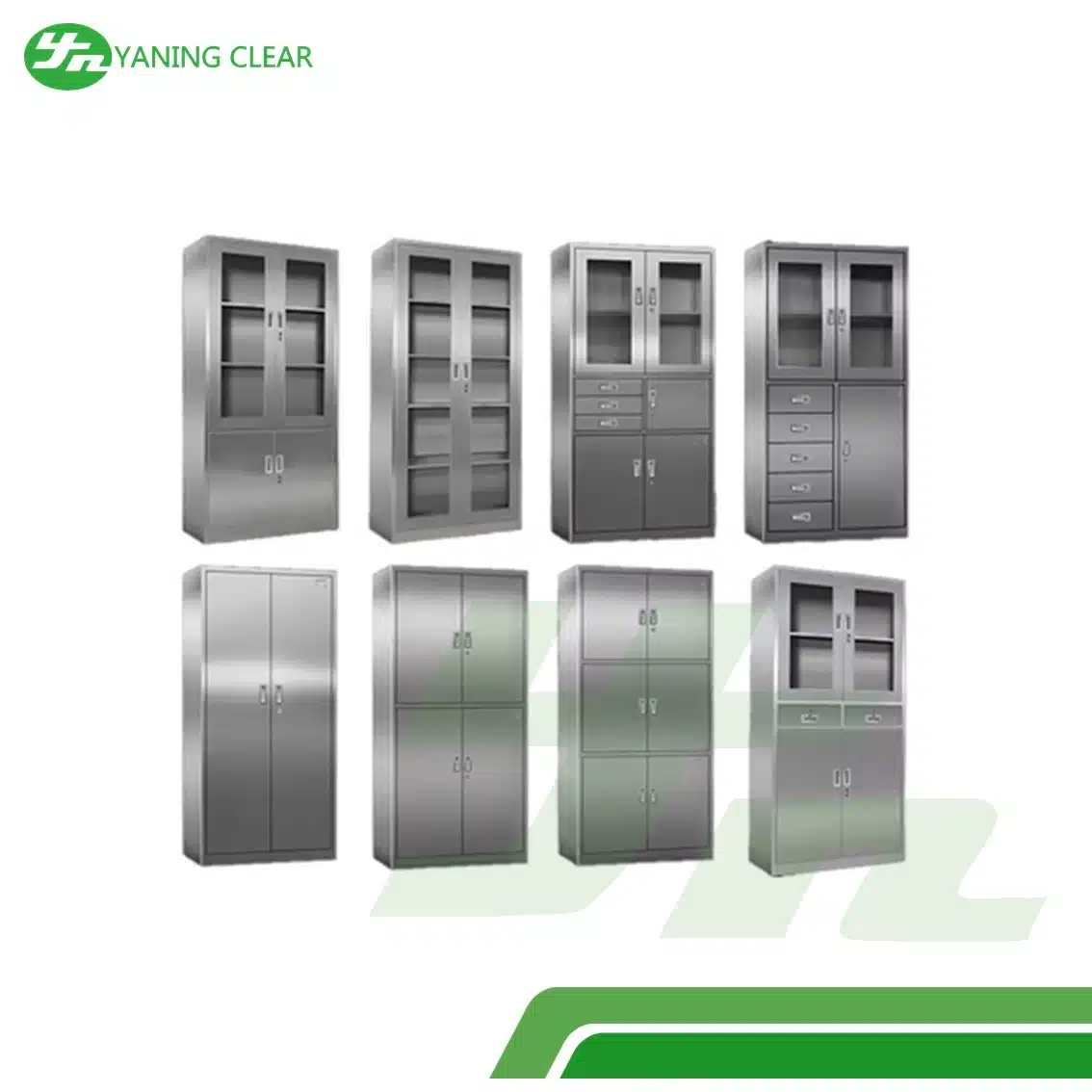 Custom Powder Coat Color Operating Room Storage stainless steel Cabinets For Medicine Drug Storage (5) Lemari stainless steel untuk ruang bersih