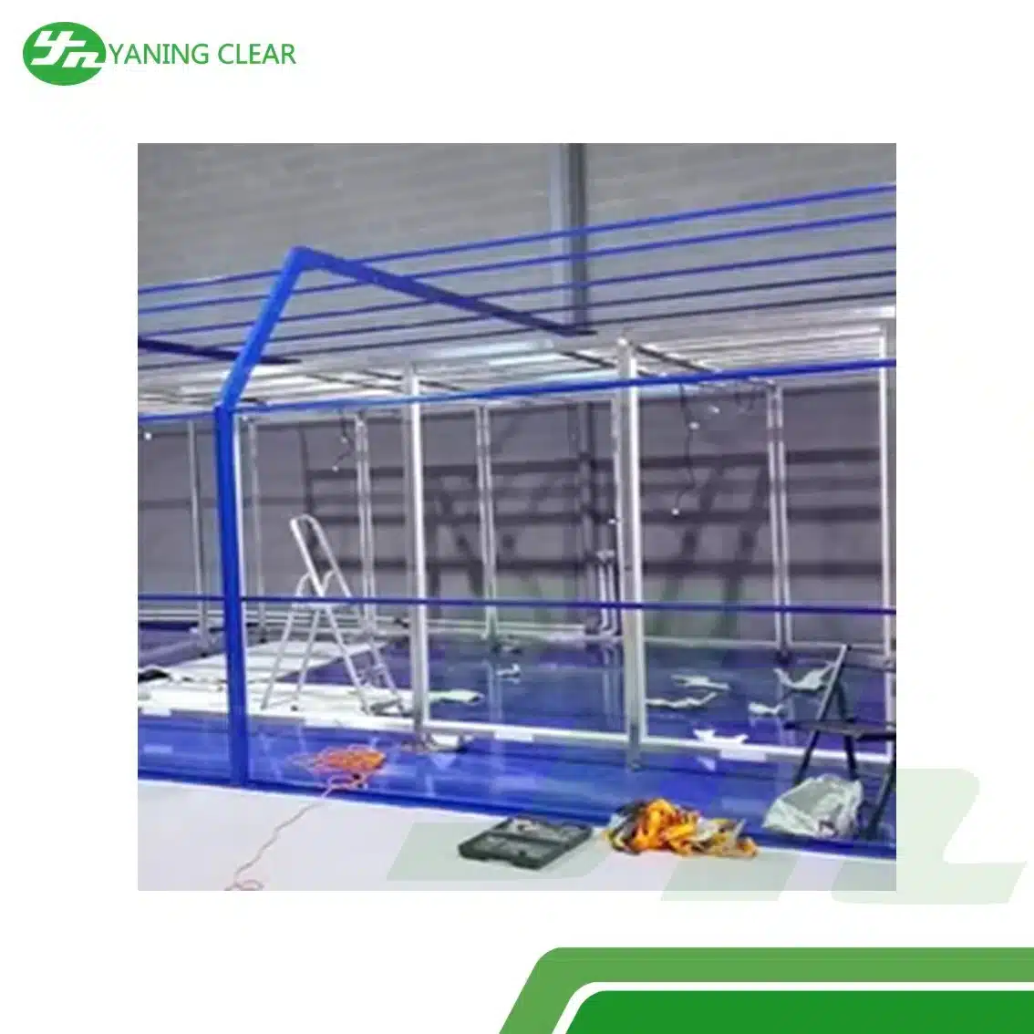 Customized ISO 5 Modular Vertical SS304 (1) Ruang bersih (cleanroom) stainless steel SUS304 aliran vertikal ukuran custom standar ISO 5 untuk pabrik