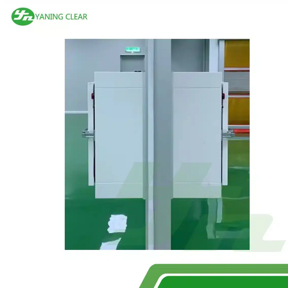 Customized Static Air Shower Pass BoxHZ With Buzzer On Entrace Exit Door (2)