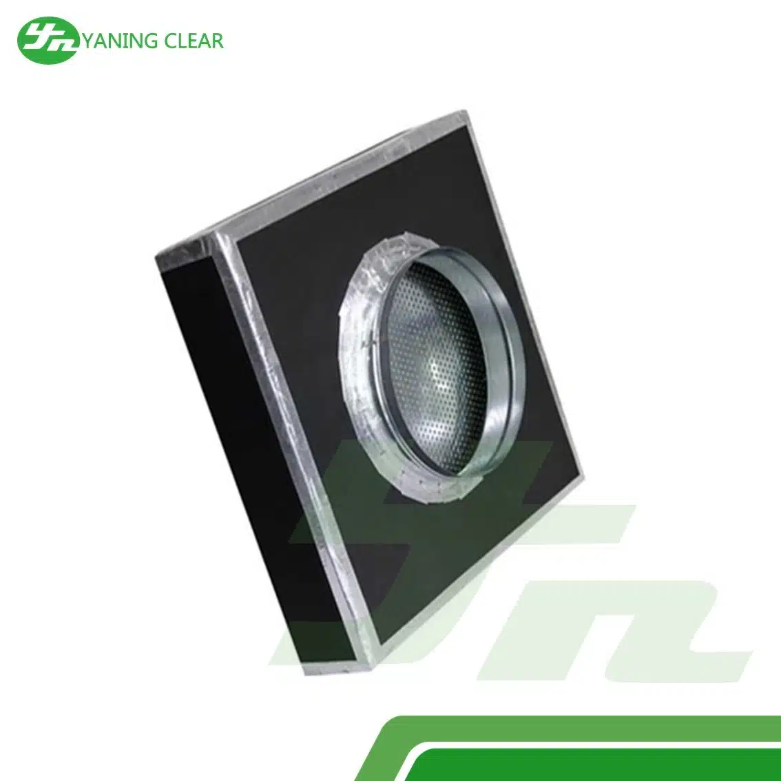 Disposable Clean Room Hepa Filter Box , Hepa Filter Ceiling Module Round Duct Interface (3) Terminal HEPA box media sekali pakai untuk ruang bersih