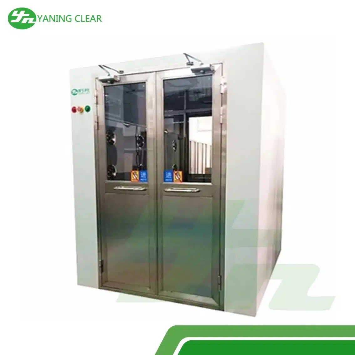 Double Door Working Staff ISO 8 Air In Shower (2) Pintu cleanroom daun ganda standar ISO 8 untuk ruang bersih