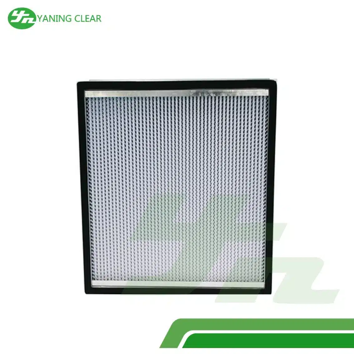 Fiberglass Air Filter Media Deep Pleated HEPA Filter With SS Frame Aluminum Separator (6) HEPA filter rangka aluminium bersekat kertas media lipatan dalam