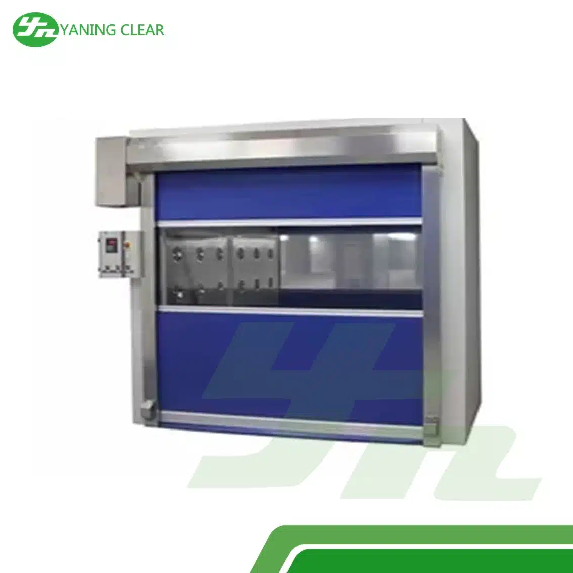 Fully automatic cargo shower room with fast shutter door for clean room (2) Pintu cleanroom bukaan cepat jalur barang untuk ruang bersih