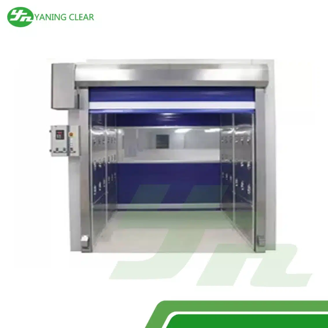 Fully automatic cargo shower room with fast shutter door for clean room (3)