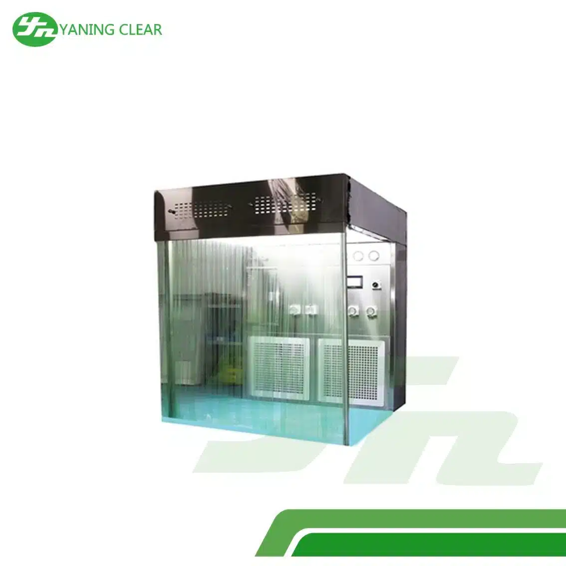 H14 HEPA Laboratory Dispensing Booth SS304 1100W Powder Coated (3) Dispensing booth stainless steel SUS304 filter H14 daya 1100 watt untuk laboratorium