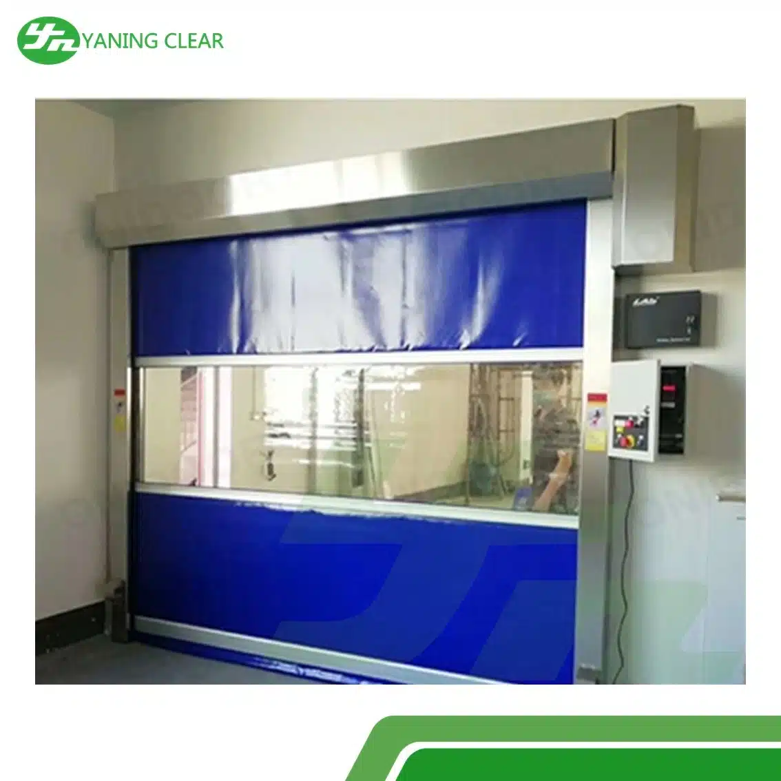 High Speed PVC Security Roller Shutter Doors For Rapid Isolation Clean Room (3)