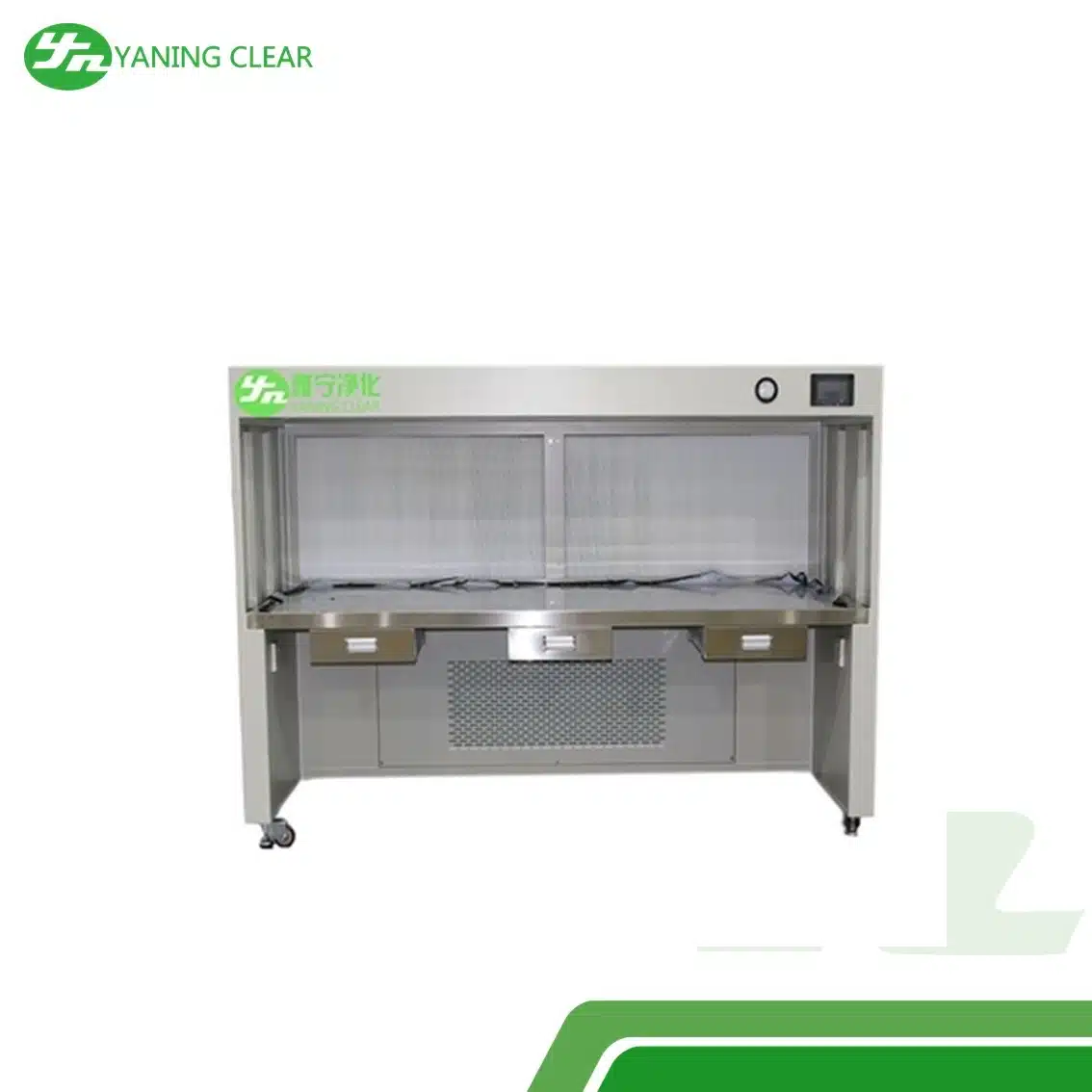 Horizontal Clean Room Laminar Flow Benches Portable LED Lighting (1) Laminar air flow aliran horizontal tipe mobile untuk ruang bersih