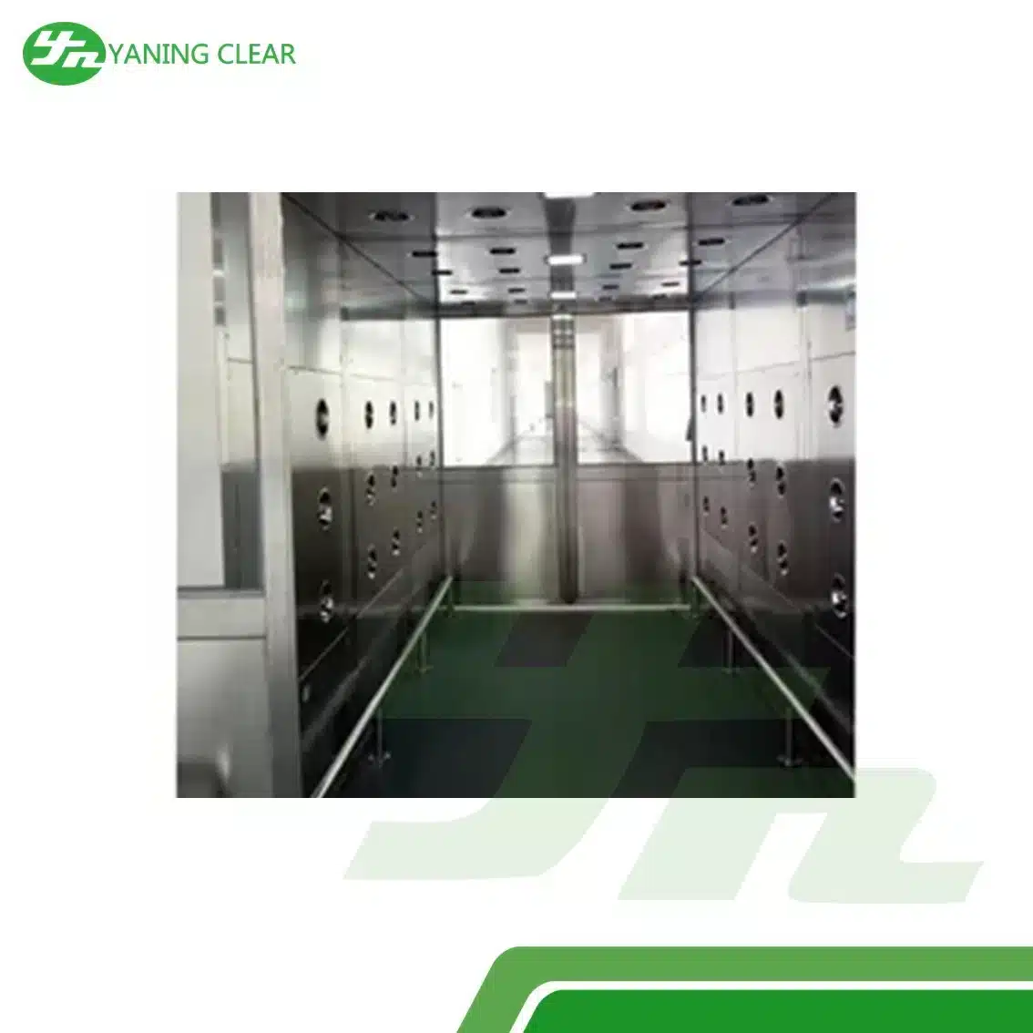 Industrial Custom Cleanroom Air Shower (1) Air shower tunnel custom dengan sistem penyegar udara untuk pabrik