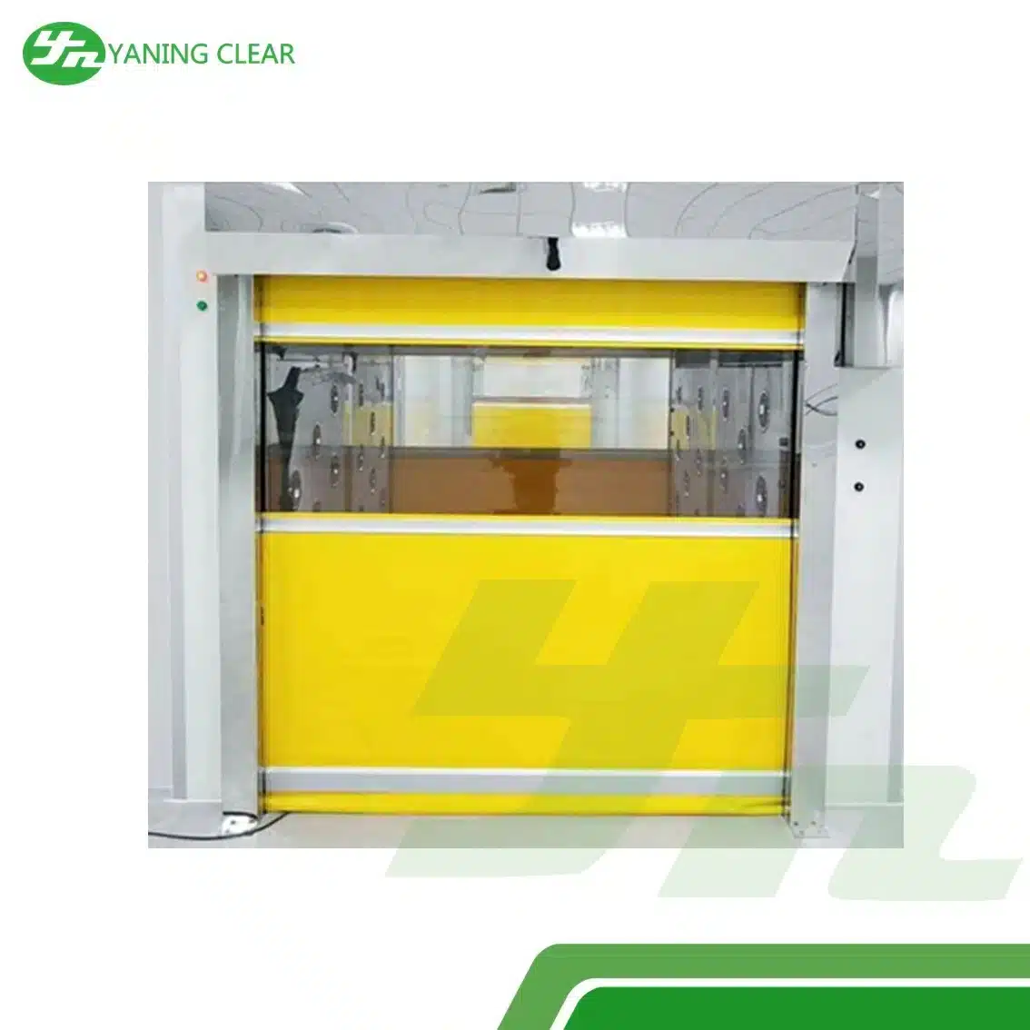 Intelligent Cleanroom Air Shower (4) Cargo air shower bertirai PVC dengan rana gulung cepat