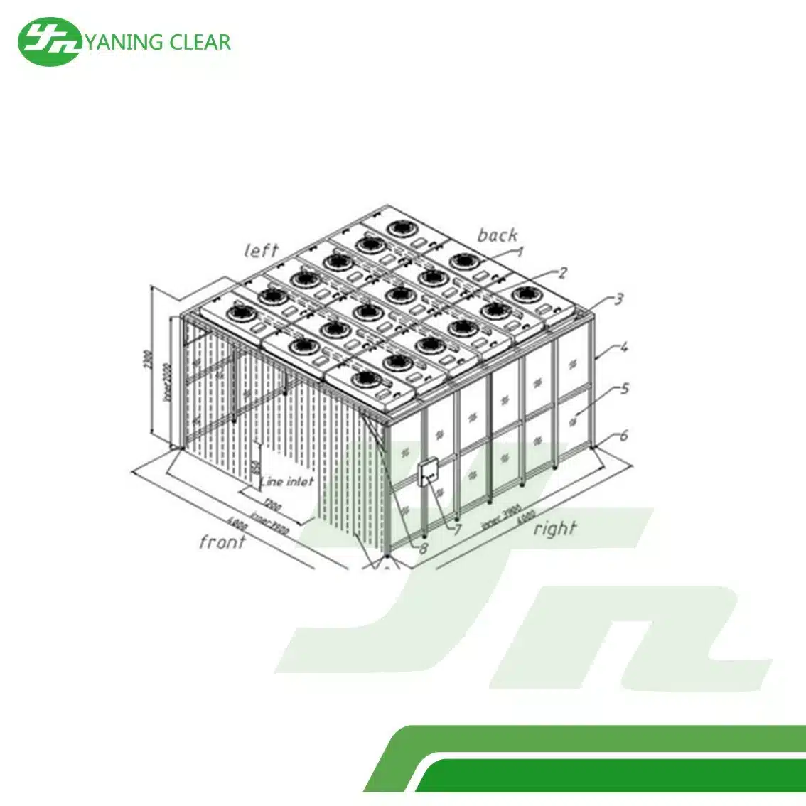 Iso Class 8 Dust Free Modular Clean Room Prefab (4)