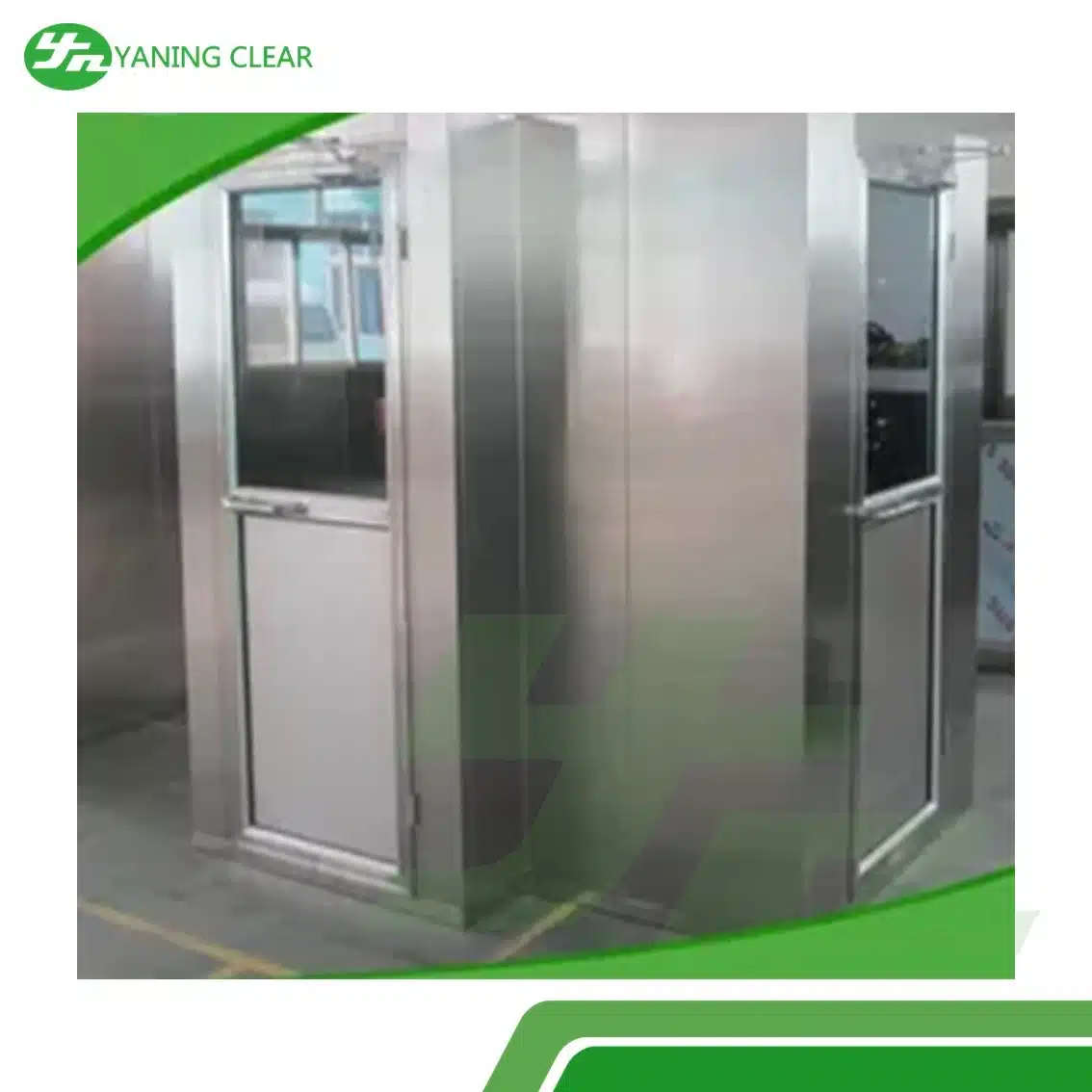 L Type Cleanroom Air Shower Stainless Steel Body For Electronics Factory (1)