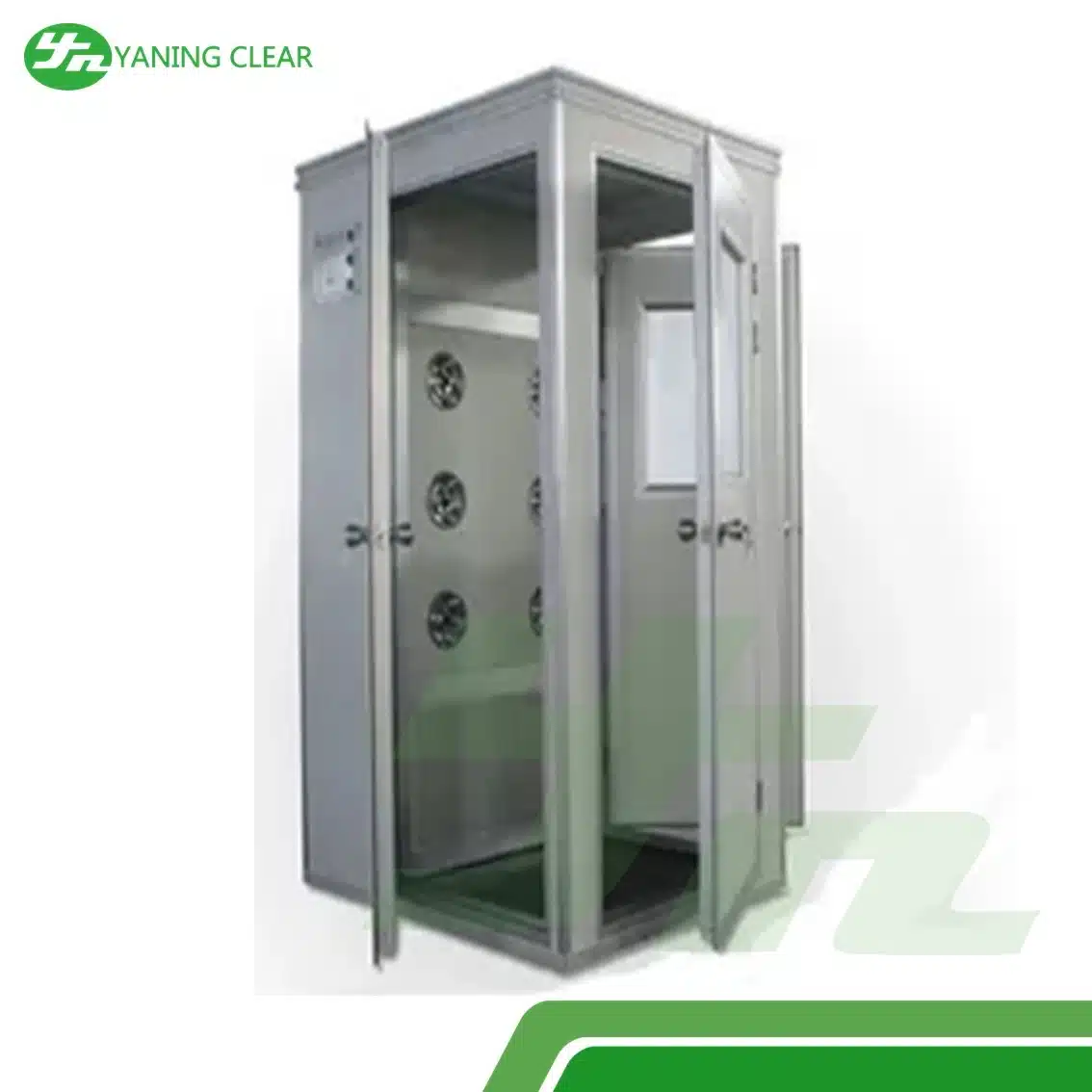 L Type Cleanroom Air Shower Stainless Steel Body For Electronics Factory (4)