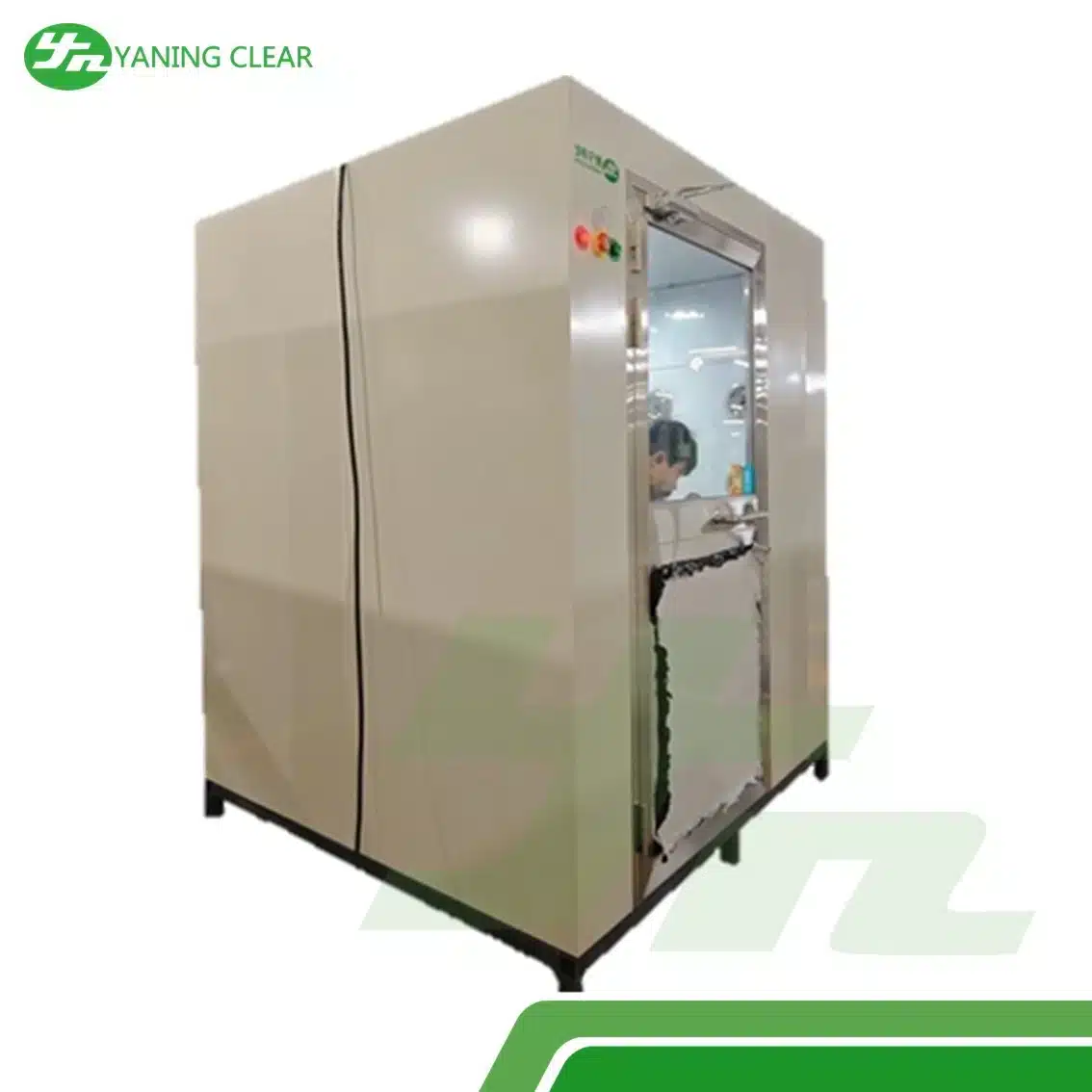 LCD Time Display Clean Room Air Shower , Stainless Steel Dust Free Room (4)