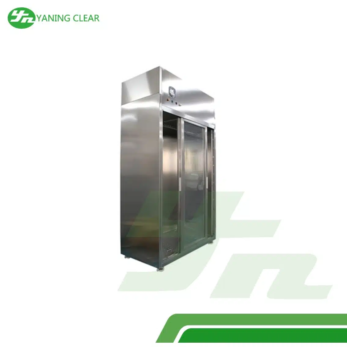 Lab Stainless Steel Clean Room Garment Cabinet With Pressure Gauge Wardrobe (3)