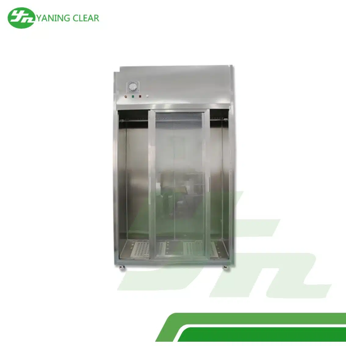 Lab Stainless Steel Clean Room Garment Cabinet With Pressure Gauge Wardrobe (4)
