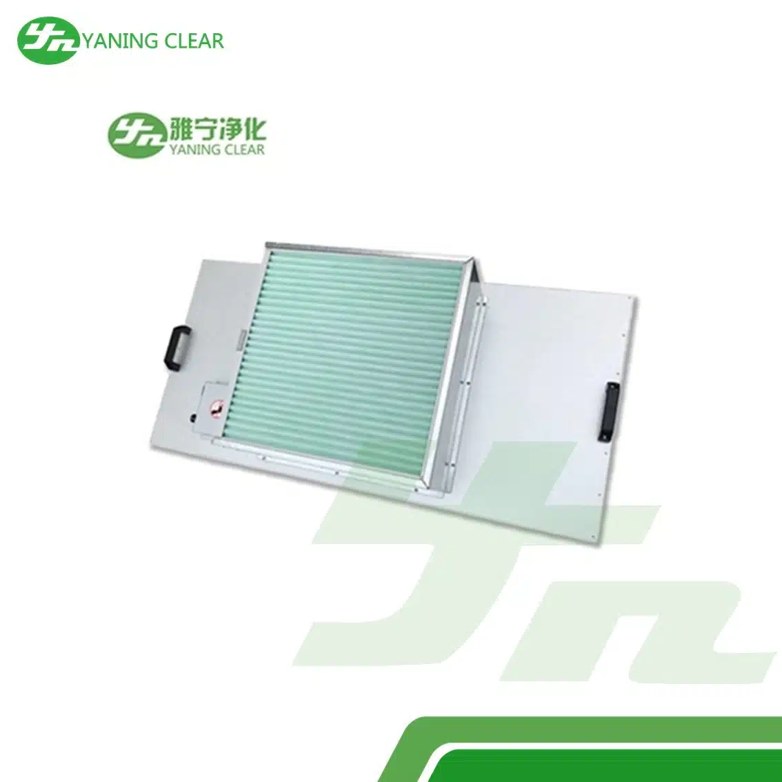 Low Noise Clean Room Fan Filter Units Galvanized Frame For Optical Industry (1) Fan filter unit (FFU) baja galvanis beroperasi senyap untuk pabrik