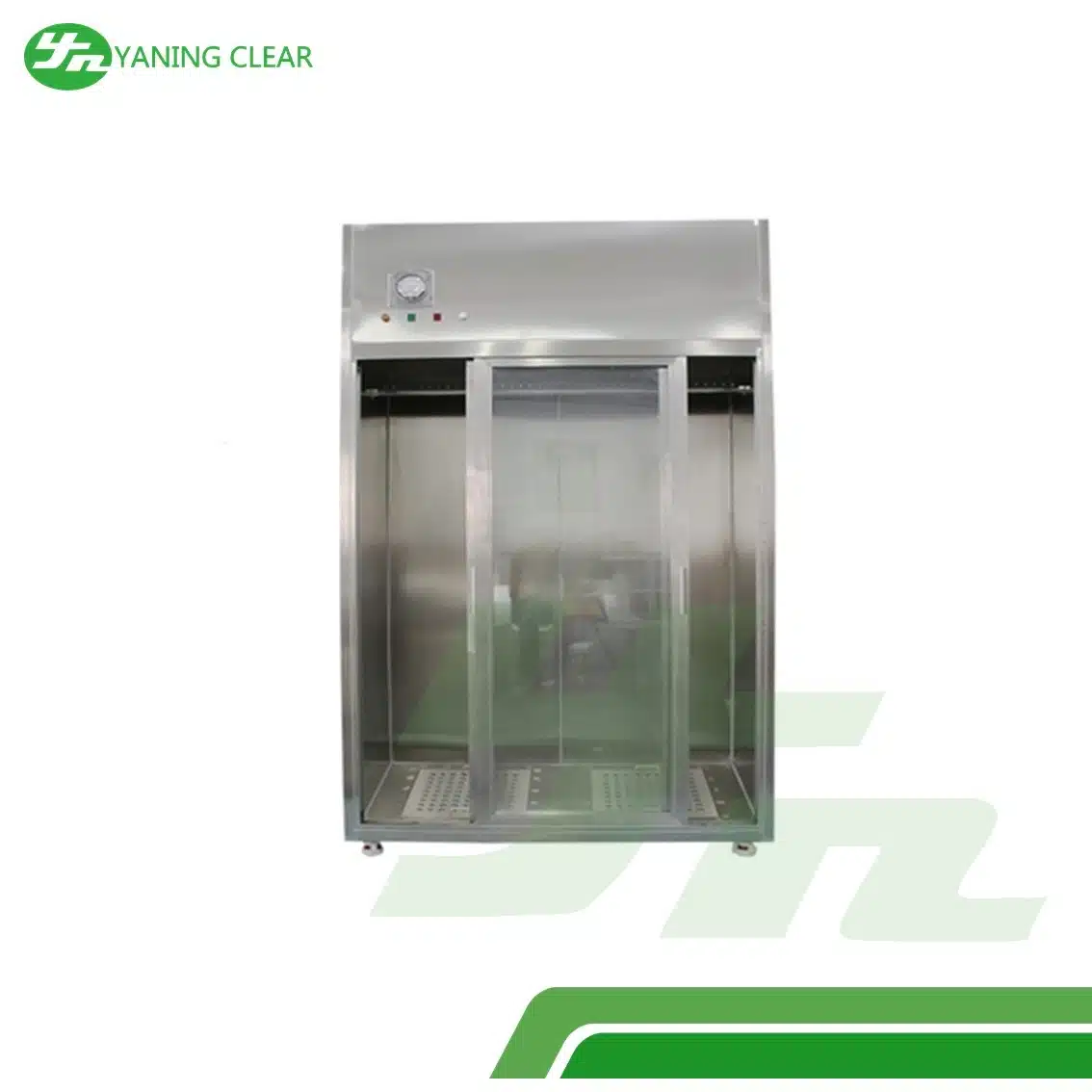 Low Noise Clean Room Garment Cabinet 304 SUS Laminar Flow Smock Stocker Cabinet (3) Lemari penyimpanan pakaian cleanroom beroperasi senyap