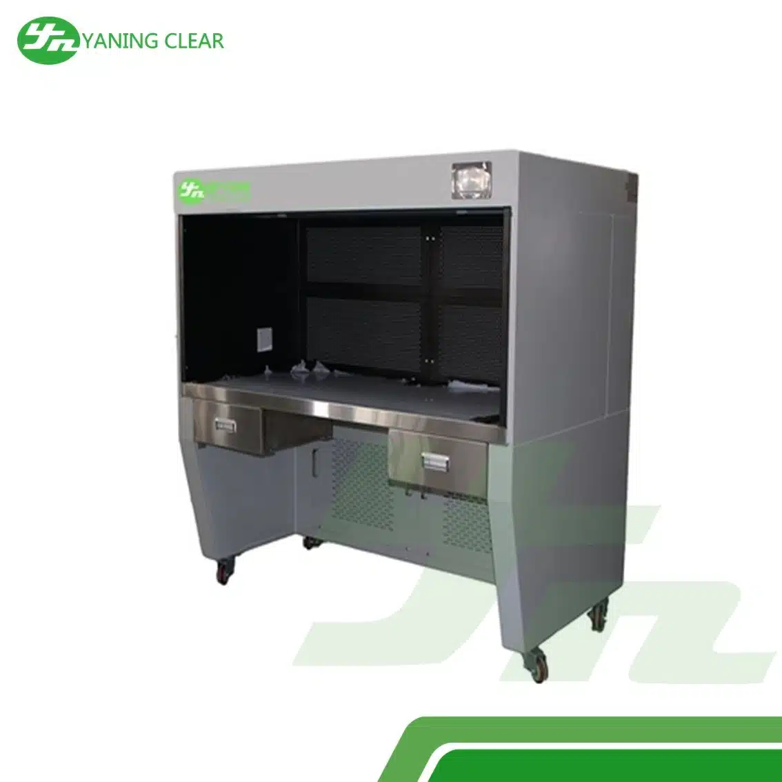 Medical Modular Laminar Flow Hood 250W Clean Benches Laboratory Powder Coated (4) Clean bench laminar baja powder coating sistem modular daya 250 watt untuk rumah sakit