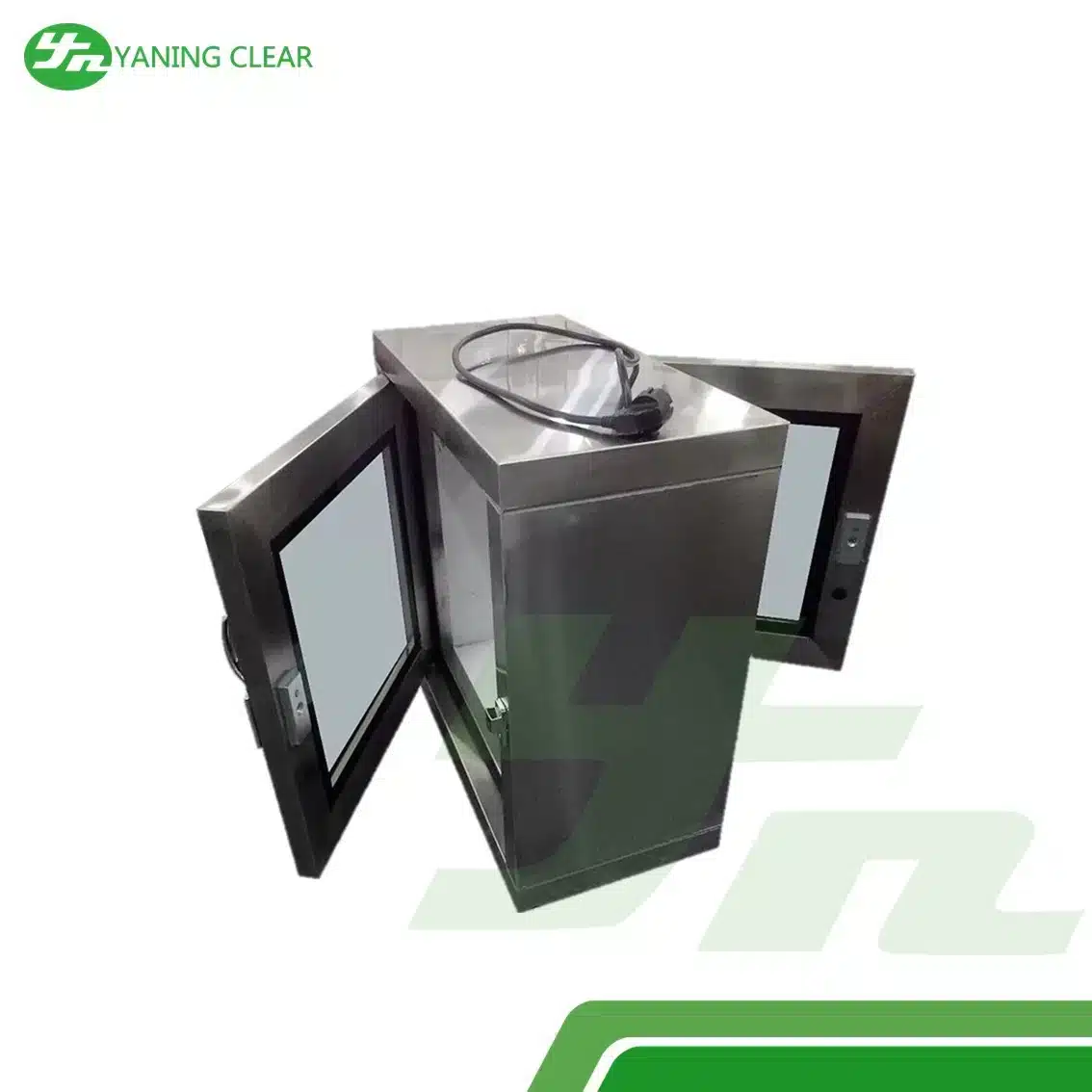 Ordinary Stainless Steel Pass Through Air Shower Pass Box Clean Room 12 Months Warranty (4) Pass box stainless steel untuk ruang bersih
