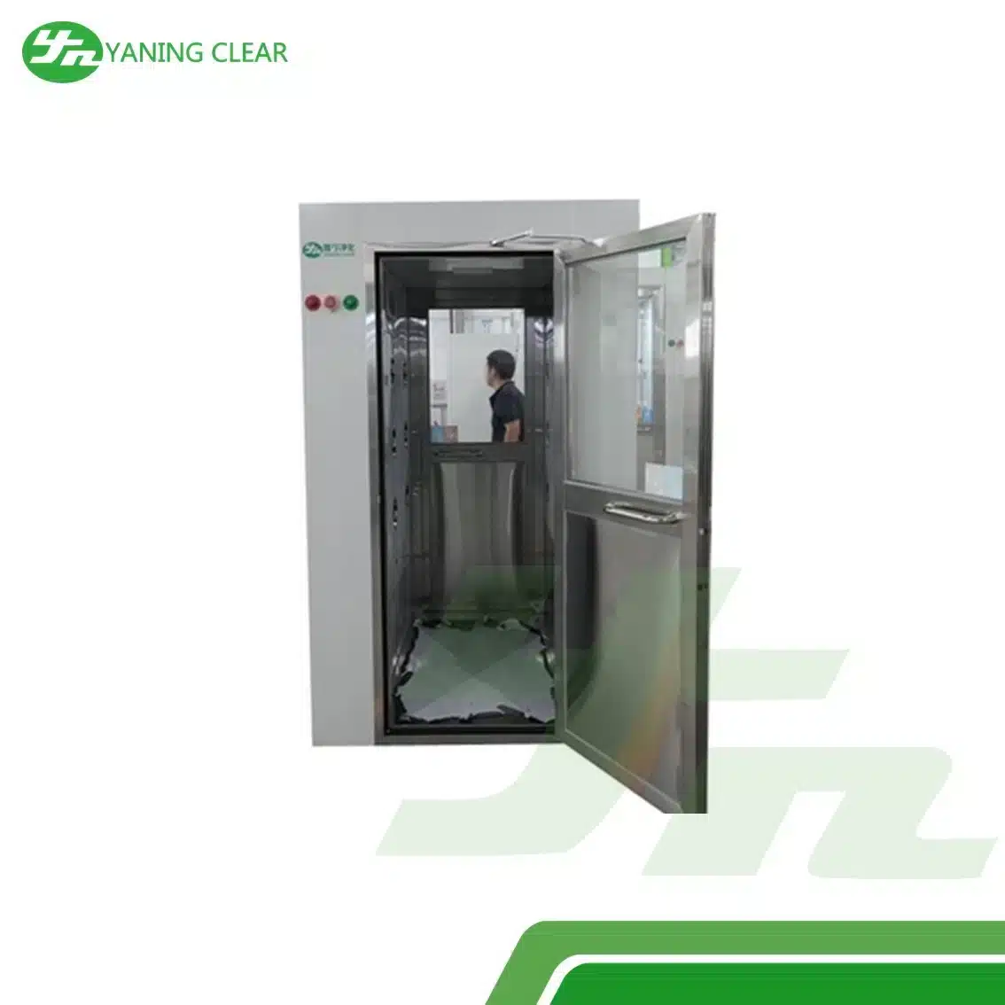 PLC SUS304 Door Air Shower Equipment 27mS Clean Room Booth (4)_result