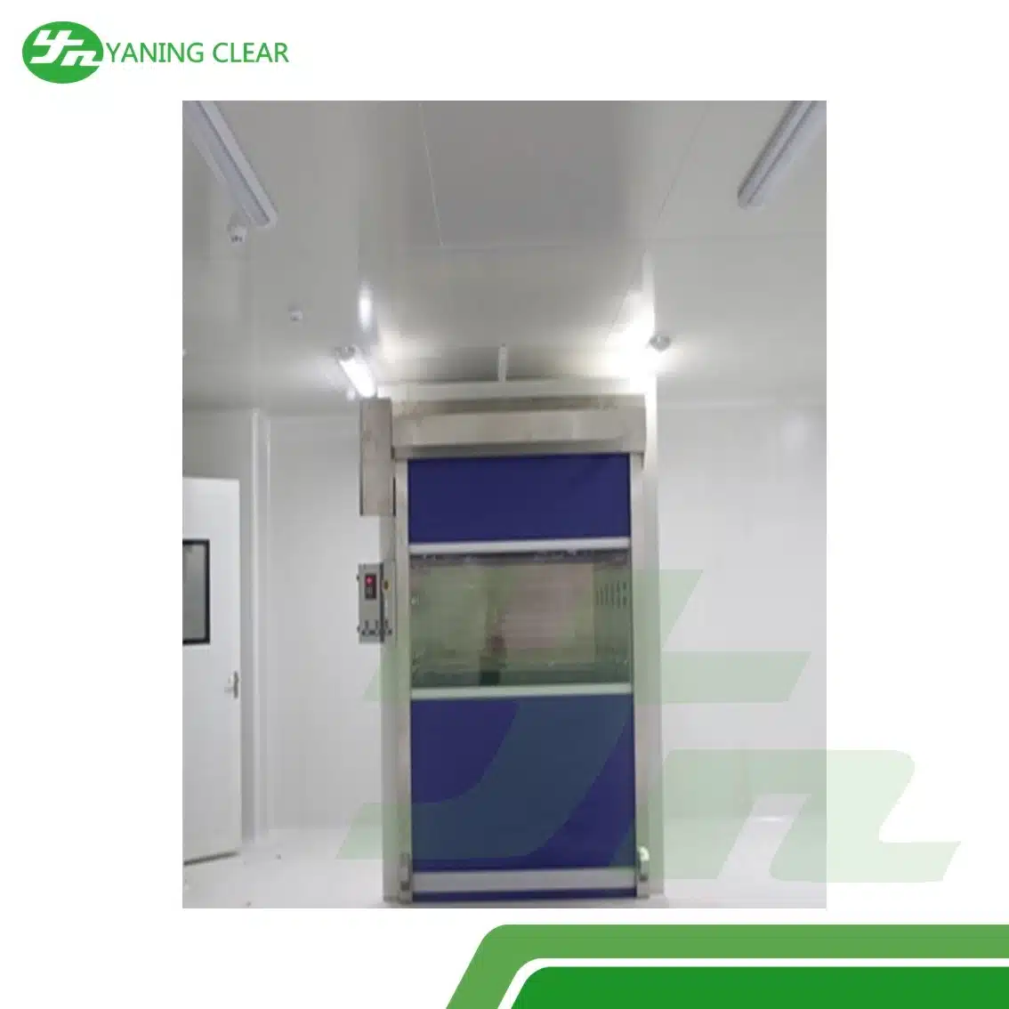 PVC Shutter Door 27mS Cargo Air Shower Tunnel EVA Sealing Stainless Steel (1)