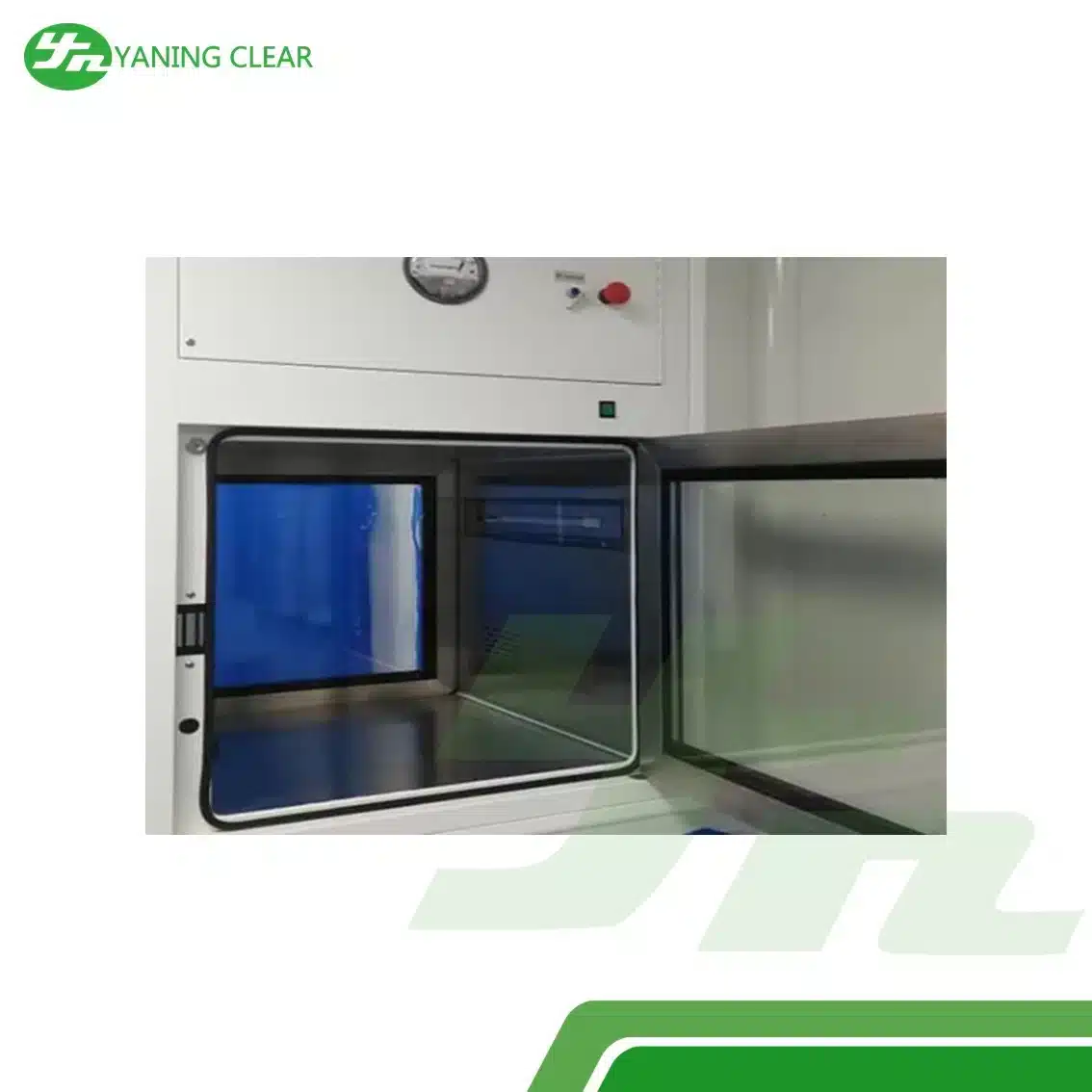 Pharmceutical Plant Dynamic Pass Box HEPA Air Filter 1.1KW 1 Year Warranty (1) Pass box dinamis berfilter HEPA daya 1,1 kW untuk pabrik farmasi