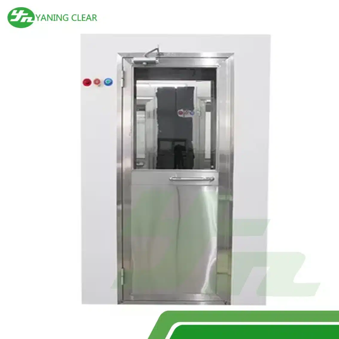 Powder Coating 1.1KW Cleanroom Air Shower Steel Frame (3) Air shower baja powder coating untuk ruang bersih