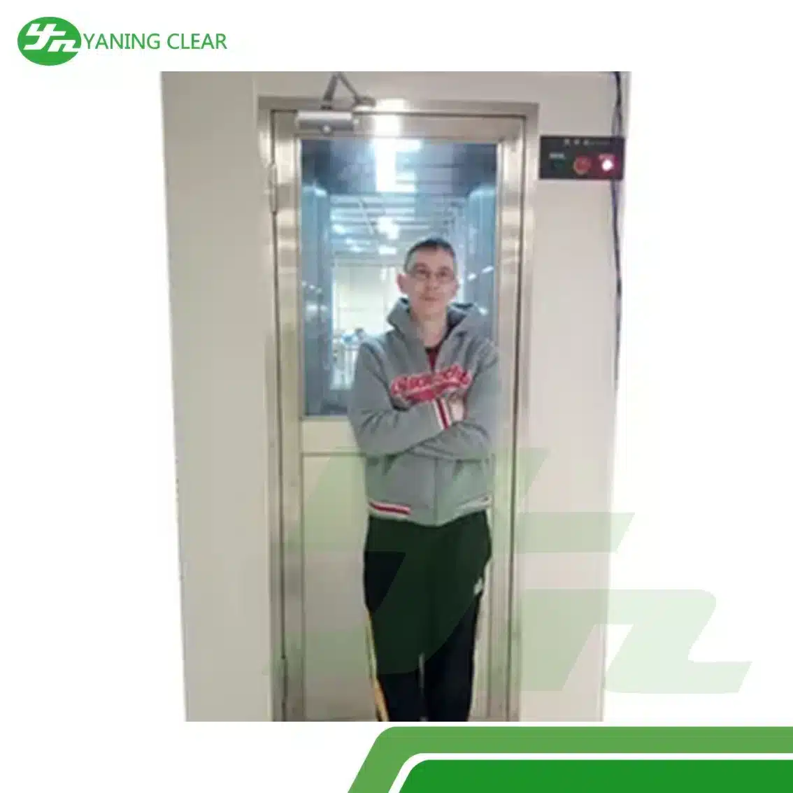Powder Coating Adjustable Time Air Shower Room For Painting Room Entrance In Portugal Air shower tunnel baja powder coating untuk ruang bersih