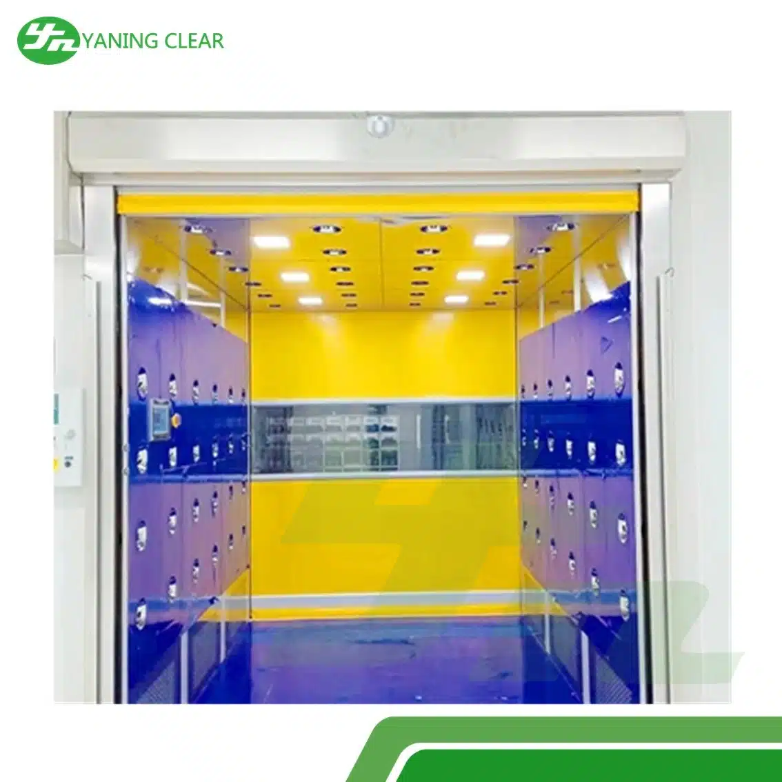 Rolling Door Cargo Air Shower Room Pass Thru Box For Clean Room Accessories (3)