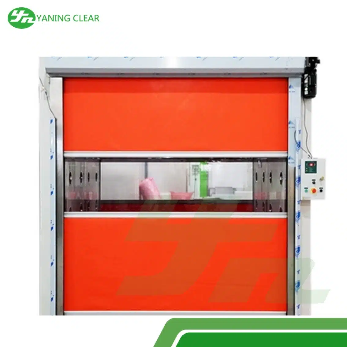 Rolling Door Cargo Air Shower Room Pass Thru Box For Clean Room Accessories (7) Pass box berpintu rolling shutter jalur barang untuk ruang bersih