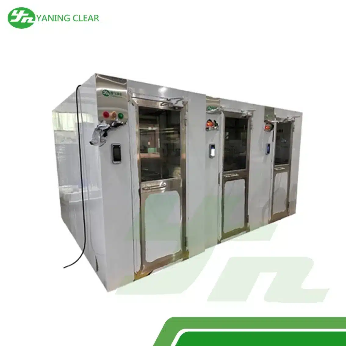 Slide1_result Air shower daun pintu ganda ukuran 1500×2000×2050 mm 2000×2050 mm untuk ruang bersih