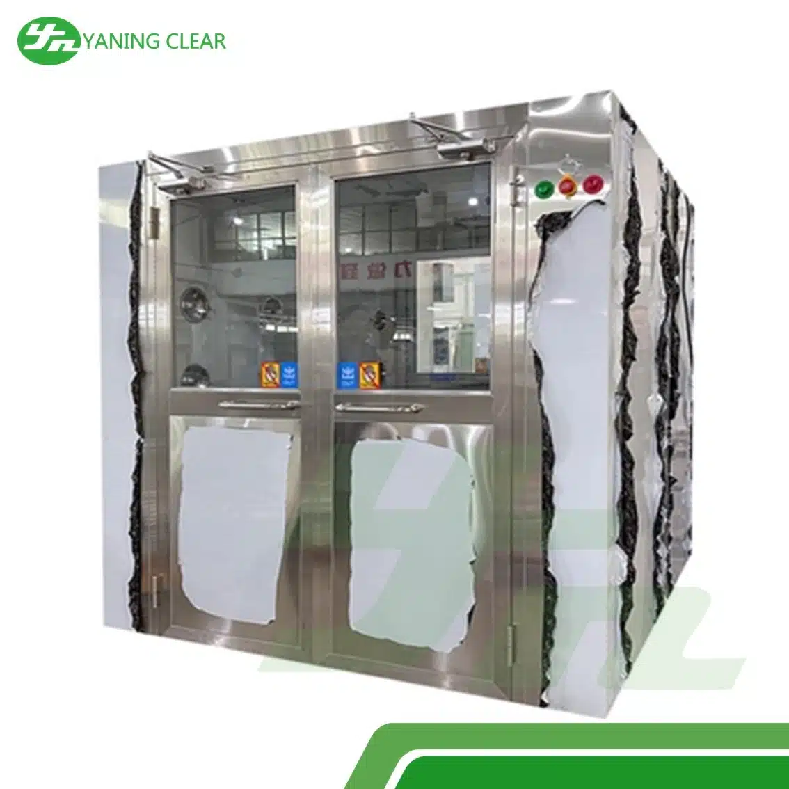 Stainless Steel Clean Room Air Shower Box With 2.2KW Power and 24 Nozzles Interlocked System Design (2)