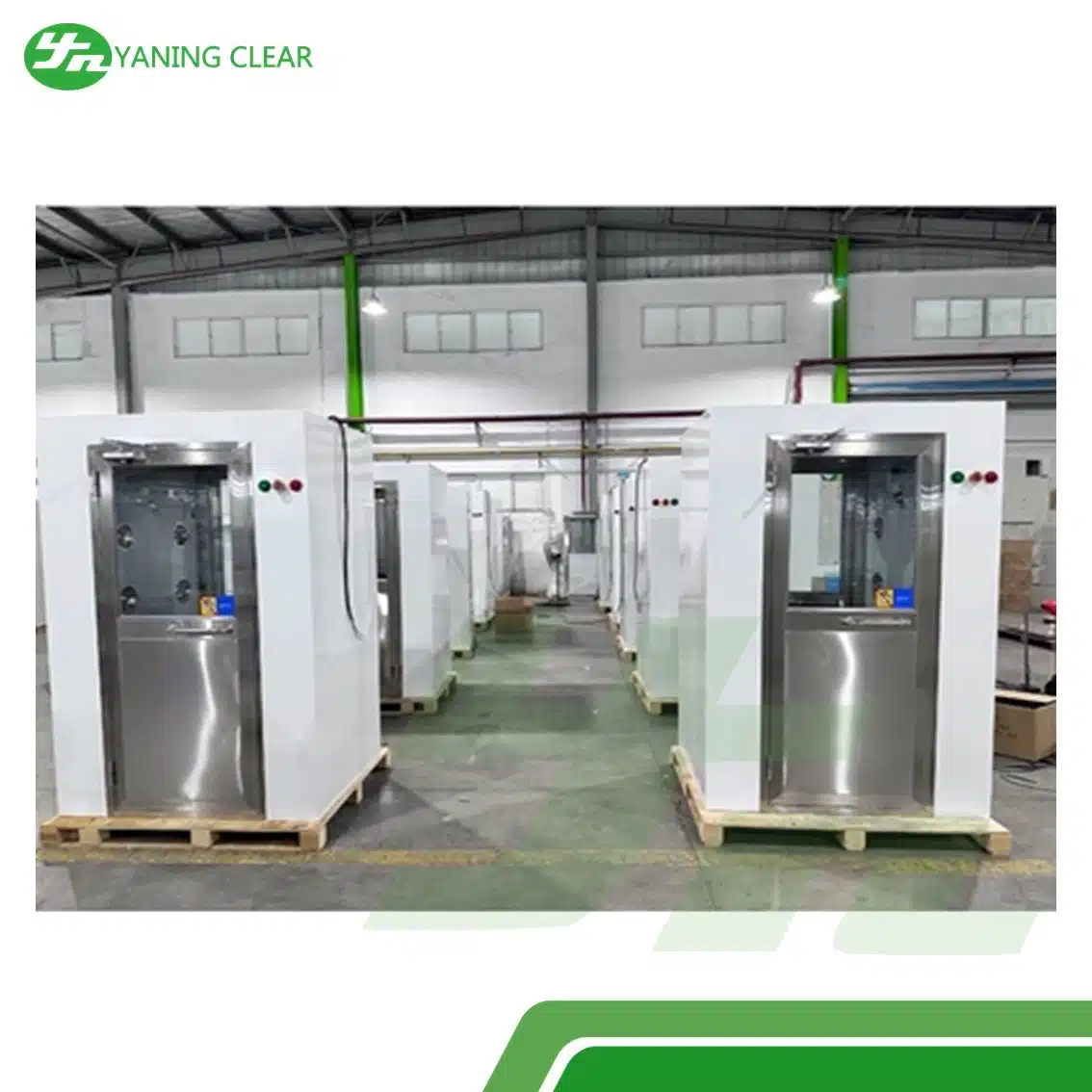 Stainless Steel Clean Room Air Shower Box With 2.2KW Power and 24 Nozzles Interlocked System Design (4) Air shower stainless steel untuk ruang bersih