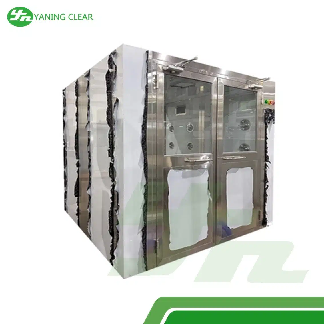Stainless Steel Clean Room Air Shower Box With 2.2KW Power and 24 Nozzles Interlocked System Design (5)