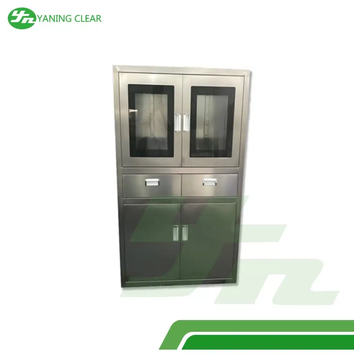 Stainless Steel Hospital Medicine Cabinet Instrument Cupboard With Two Drawer (1)