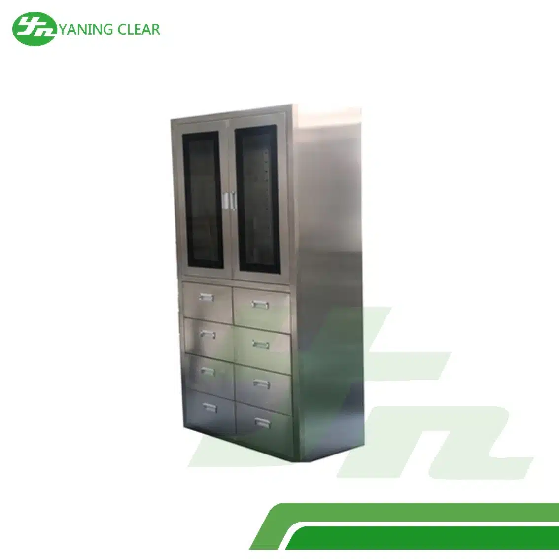 Stainless Steel Hospital Medicine Cabinet Instrument Cupboard With Two Drawer (2)