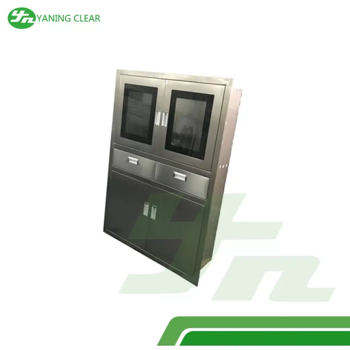 Stainless Steel Hospital Medicine Cabinet Instrument Cupboard With Two Drawer (3)