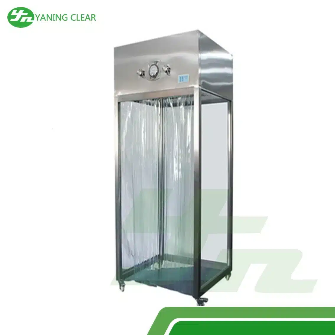 Stainless Steel Laminar Air Flow System Sampling Booth With Antistatic Curtain Door (1)