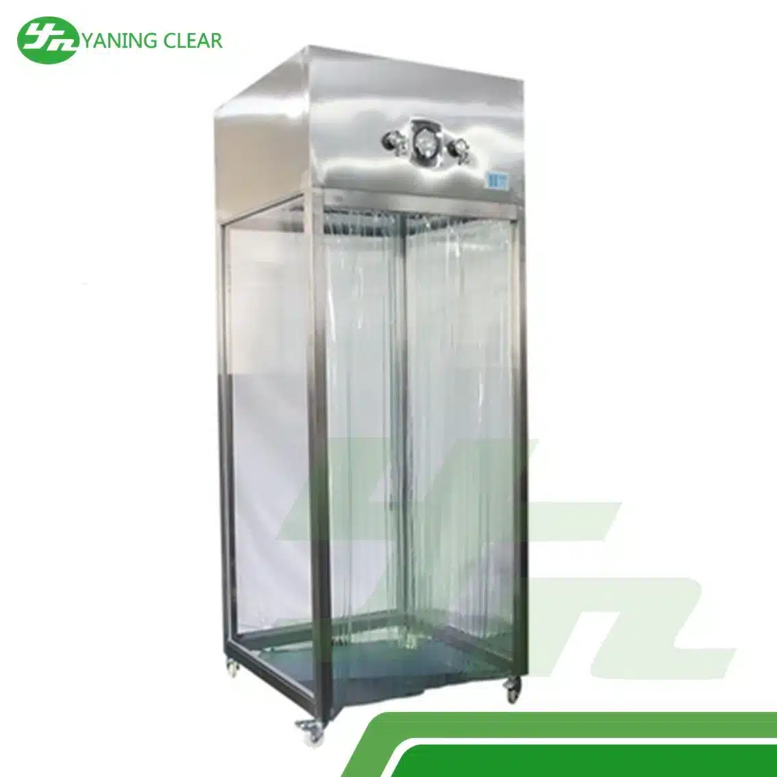 Stainless Steel Laminar Air Flow System Sampling Booth With Antistatic Curtain Door (3)