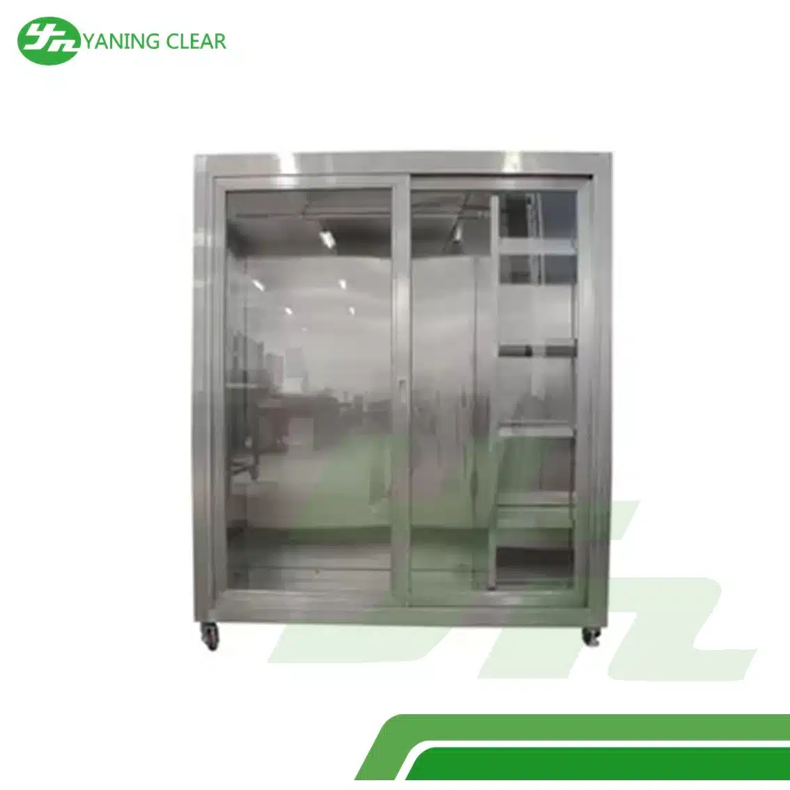 Static 15007501800mm Garment Cubicle Assembly clean room garment cabinet (4) Lemari penyimpanan pakaian cleanroom untuk ruang bersih