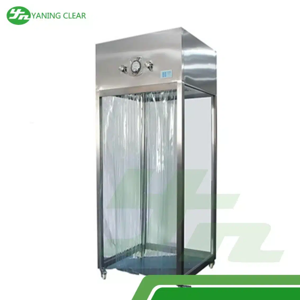 Toughened Glass Walls Laminar Air Flow System , Raw Material Sampling Booth 0 (3) Sampling booth kaca tempered untuk ruang bersih