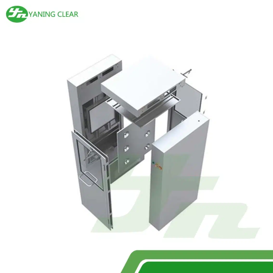 YANING Clean Room Equipment Air Shower Factory Supply Modular Intelligent Air Shower Room Stainless Steel Air Shower Nozzle (5)